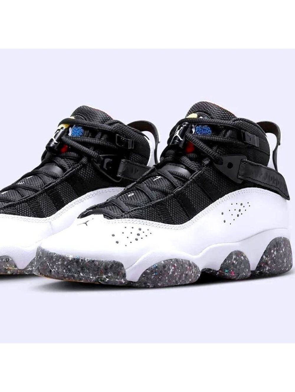 Jordan 6 Rings GS "Grind Rubber" White/Black DV3178-100 Youth/Men's 5Y | NWT